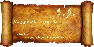 Vagyóczki Judit névjegykártya
